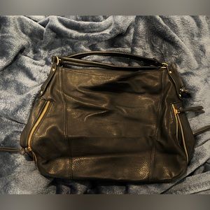 Black Shoulder Bag of PU Leather